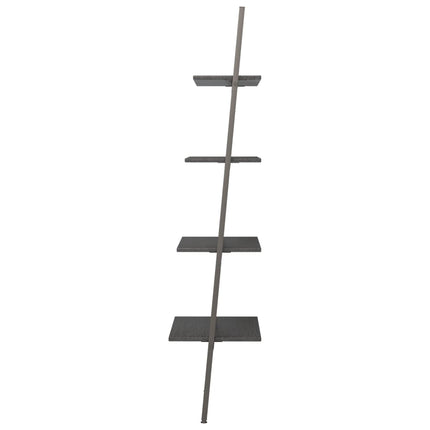 stigereol med 4 hylder 64x34x150,5 cm sort