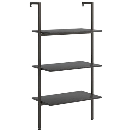 stigereol med 3 hylder 64x35x120,5 cm sort