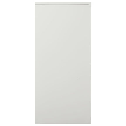 skab med skydelåger 90x40x90 cm stål lysegrå