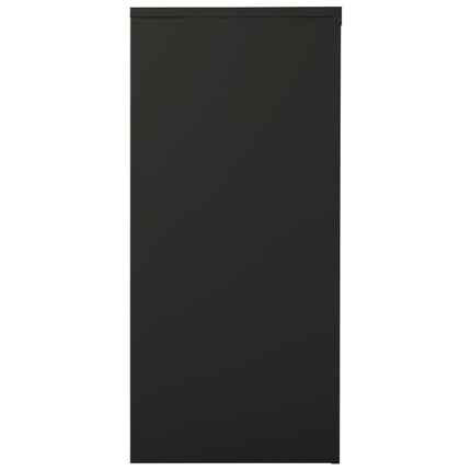 skab med skydelåger 90x40x90 cm stål antracitgrå