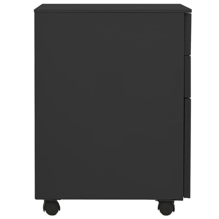 mobilt arkivskab 39x45x60 cm stål antracitgrå
