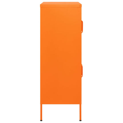 opbevaringsskab 80x35x101,5 cm stål orange