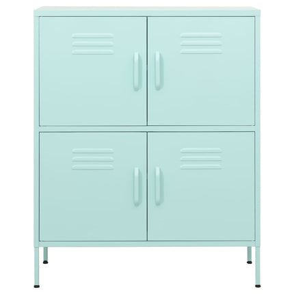 opbevaringsskab 80x35x101,5 cm stål mintgrøn