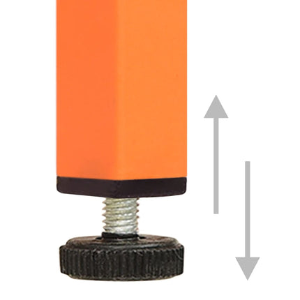 opbevaringsskab 80x35x101,5 cm stål orange