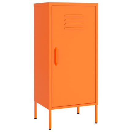 opbevaringsskab 42,5x35x101,5 cm stål orange