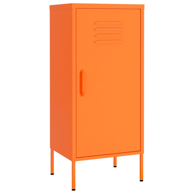 opbevaringsskab 42,5x35x101,5 cm stål orange