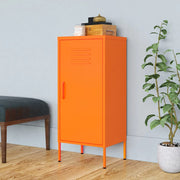 opbevaringsskab 42,5x35x101,5 cm stål orange