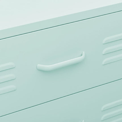 kommode 80x35x101,5 cm Mintgrøn