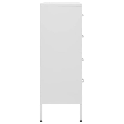kommode 80x35x101,5 cm  Hvid
