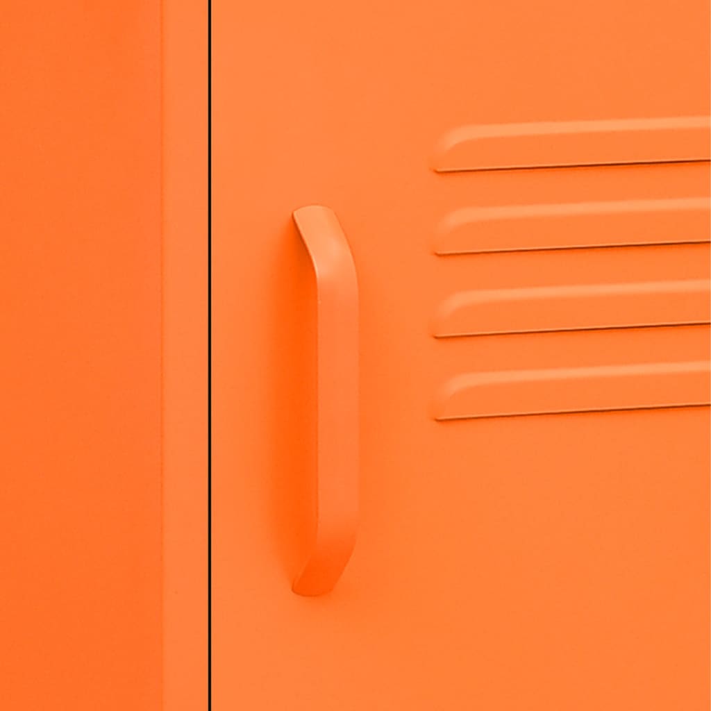 natbord 35x35x51 cm stål orange