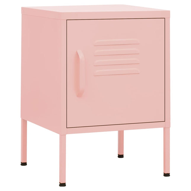 natbord 35x35x51 cm stål pink