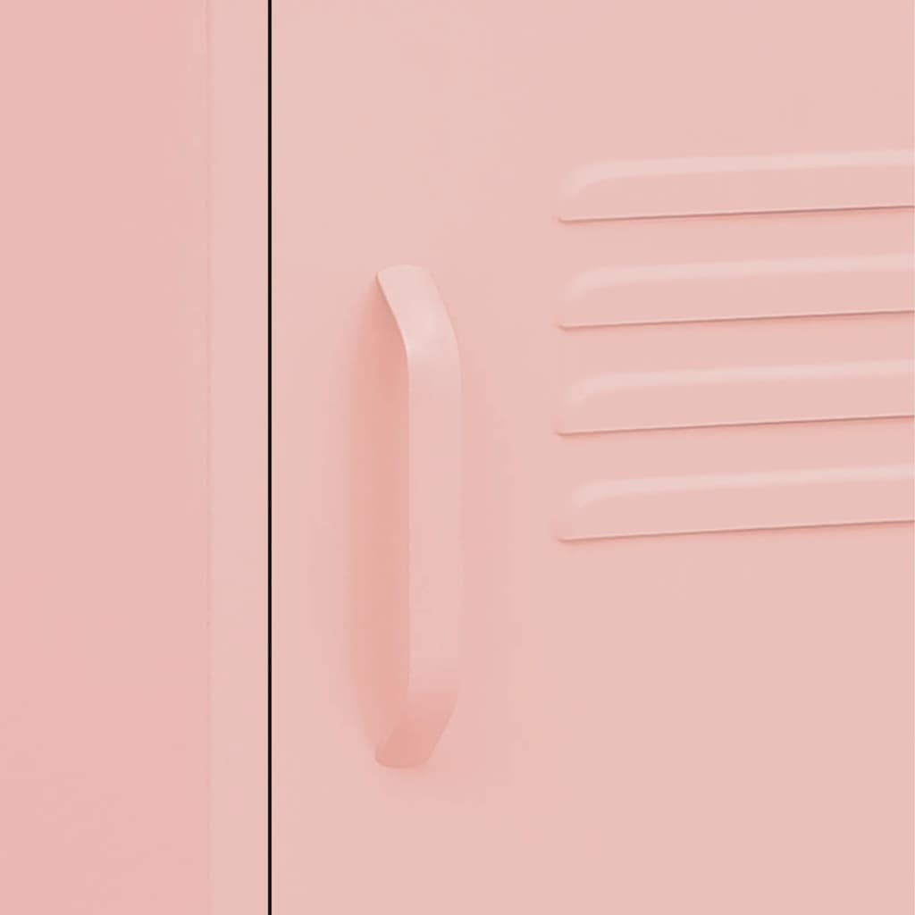 natbord 35x35x51 cm stål pink