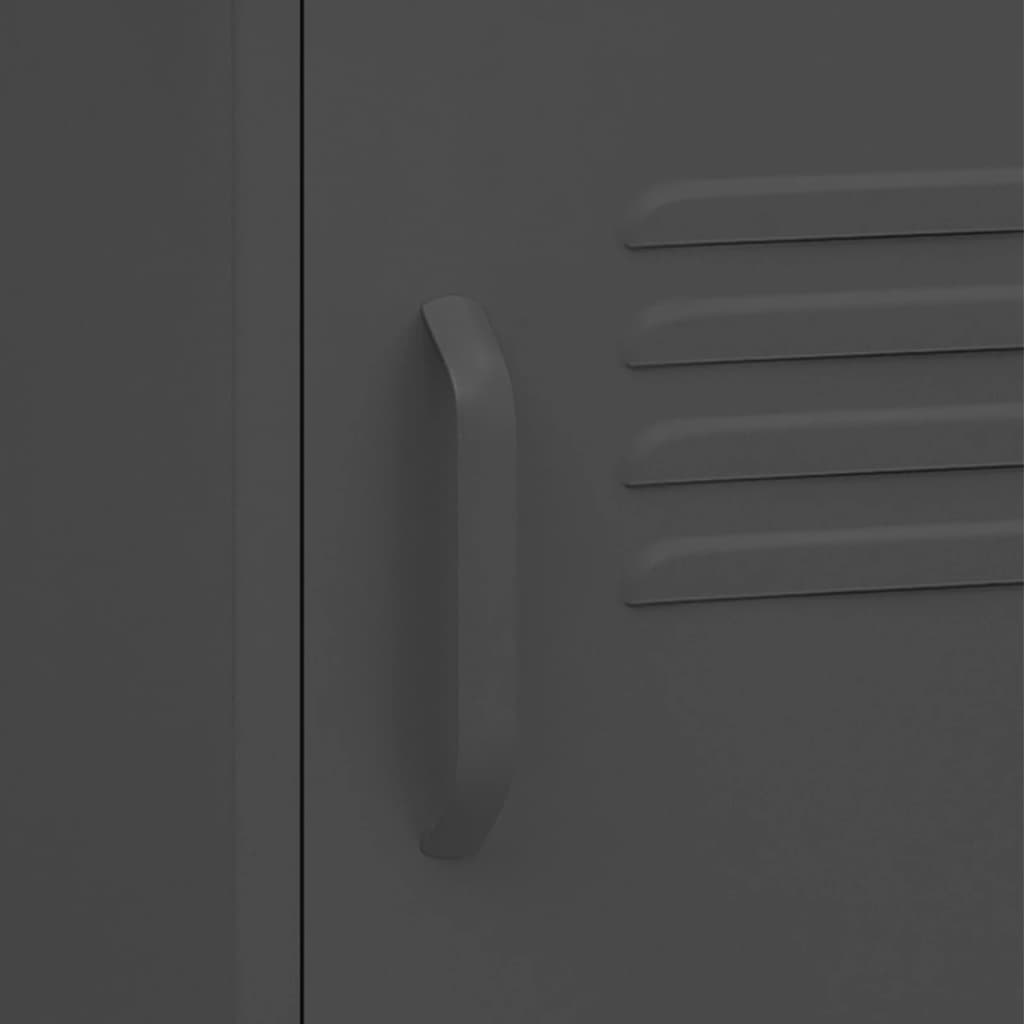 natbord 35x35x51 cm stål antracitgrå