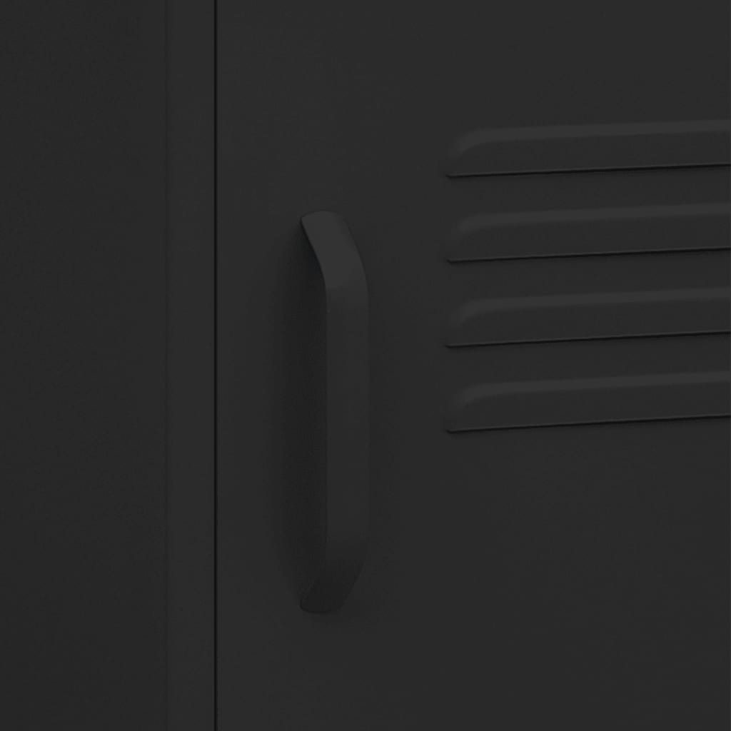 natbord 35x35x51 cm stål sort