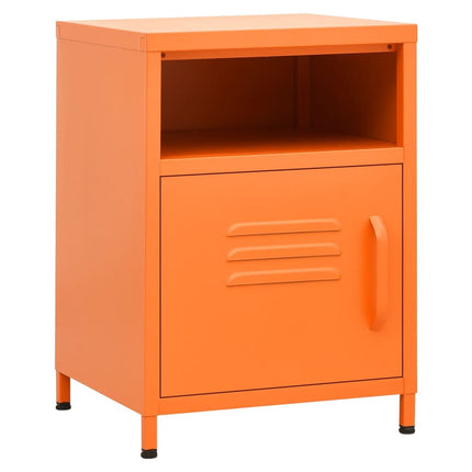 natbord 35x35x51 cm stål orange