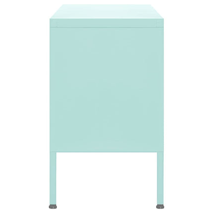 tv-skab 105x35x50 cm stål Mintgrøn