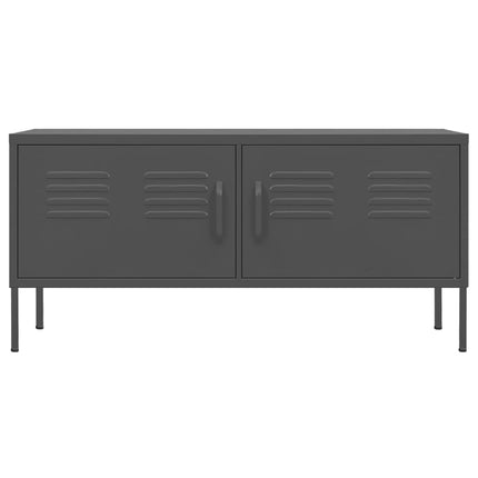 tv-skab 105x35x50 cm stål Antracitgrå