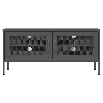 tv-skab 105x35x50 cm stål Antracitgrå