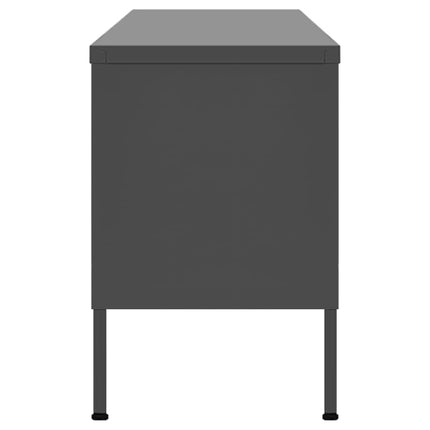 tv-skab 105x35x50 cm stål Antracitgrå