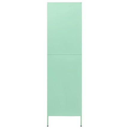 klædeskab 90x50x180 cm stål mintgrøn