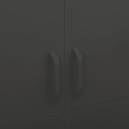 klædeskab 90x50x180 cm stål antracitgrå