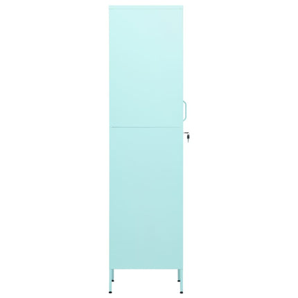 skab 35x46x180 cm stål mintgrøn
