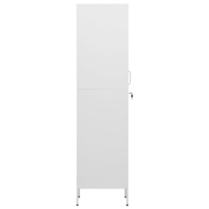 skab 35x46x180 cm stål hvid