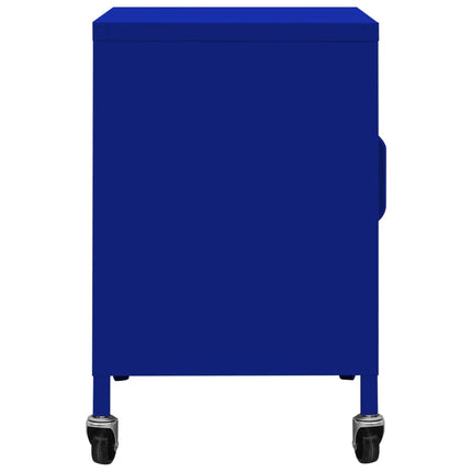 opbevaringsskab 60x35x56 cm stål marineblå