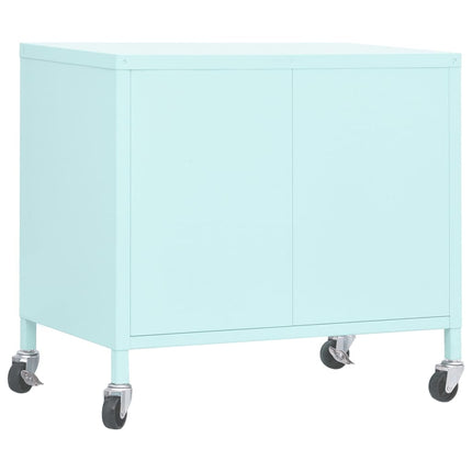 opbevaringsskab 60x35x56 cm stål mintgrøn