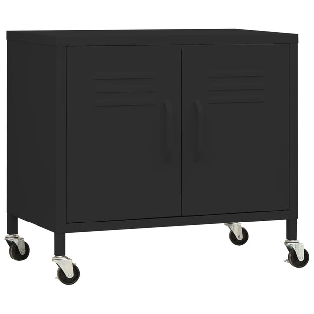 opbevaringsskab 60x35x56 cm stål sort
