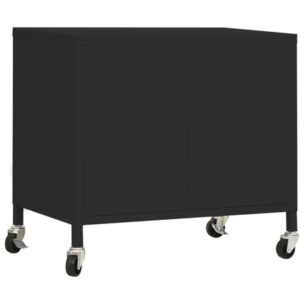opbevaringsskab 60x35x56 cm stål sort