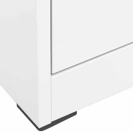 arkivskab 46x62x102,5 cm stål hvid