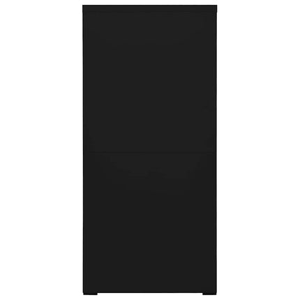 arkivskab 46x62x133 cm stål sort