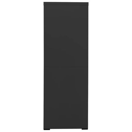arkivskab 90x46x134 cm stål antracitgrå