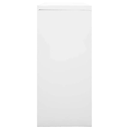 skab med skydelåger 90x40x90 cm stål grå