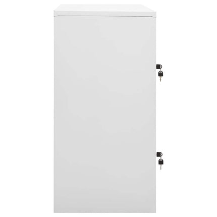 skab 90x45x92,5 cm stål lysegrå og blå