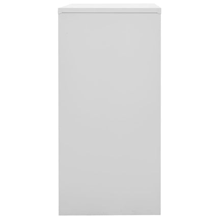 skab 90x45x92,5 cm stål lysegrå og blå