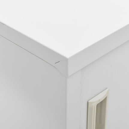 skab 90x45x92,5 cm stål lysegrå
