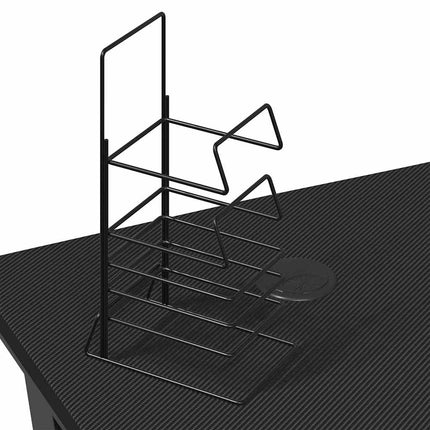 gamerbord 90x60x75 cm K-formede ben sort