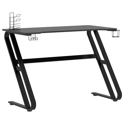 gamerbord med ZZ-formede ben 110x60x75 cm sort