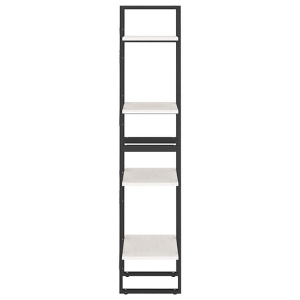 bogreol 40x30x140 cm 4 hylder massivt fyrretræ hvid