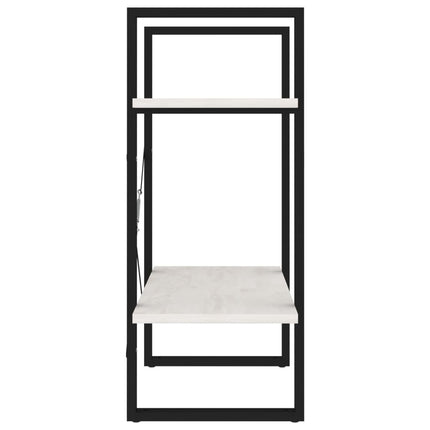 bogreol 60x30x70 cm 2 hylder massivt fyrretræ hvid