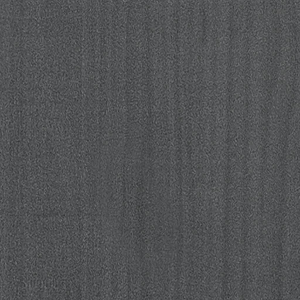 bogreol med 2 hylder 100x30x70 cm massivt fyrretræ grå