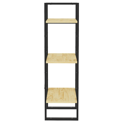 bogreol 40x30x105 cm 3 hylder massivt fyrretræ