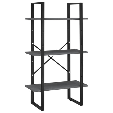 opbevaringsreol 60x30x105 cm massivt fyrretræ grå