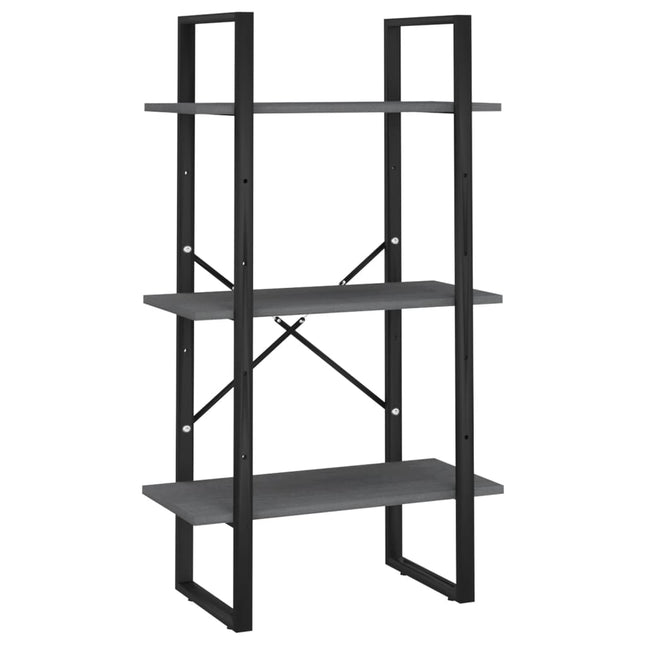 opbevaringsreol 60x30x105 cm massivt fyrretræ grå