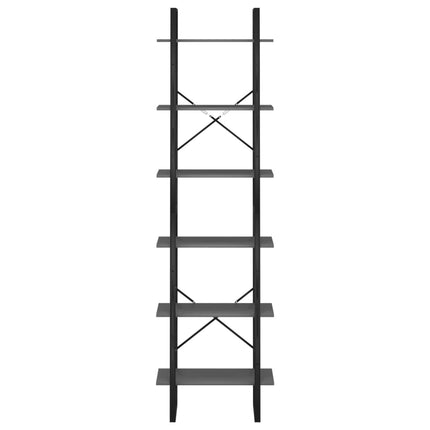 opbevaringsreol 60x30x210 cm konstrueret træ grå