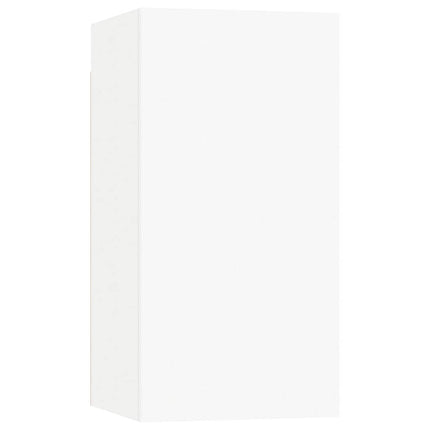 tv-skabe 7 stk. 30,5x30x60 cm konstrueret træ hvid