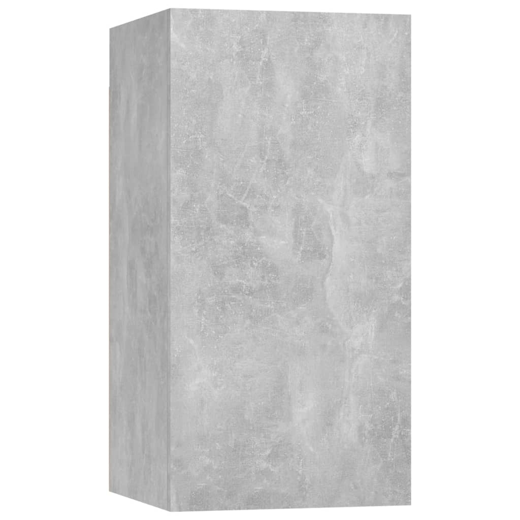 tv-skabe 4 stk. 30,5x30x60 cm konstrueret træ betongrå