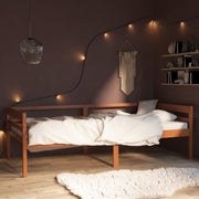sengeramme uden madras massivt fyrretræ 90x200 cm honningbrun